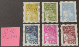 N° 3570 à 3575 Avec Oblitération Cachet à Date  TB - Used Stamps