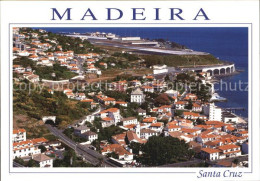 72529361 Santa Cruz Madeira Stadtbild Mit Flughafen Fliegeraufnahme Alcobaca - Andere & Zonder Classificatie