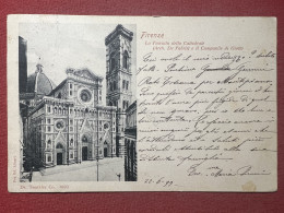 Cartolina - Firenze - La Facciata Della Cattedrale - 1899 - Firenze (Florence)