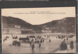 25 - PRE DU LAC - Frontière Franco Suisse - Patinage Sur Le Doubs Au Pré Du Lac - Other & Unclassified