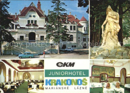 72528497 Marianske Lazne CKM Juniorhotel Krakonos Restaurant Skulptur Marianske  - Czech Republic