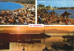 72528494 El Arenal Mallorca Fliegeraufnahme Strand Hafen In Der Abendsonne  - Autres & Non Classés