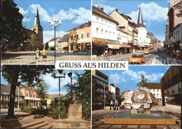 72528476 Hilden Mettmann Teilansichten Strassenpartie Kirche Brunnen Hilden - Sonstige & Ohne Zuordnung