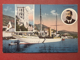 Cartolina - Monaco - Le Yacht Du Prince Hirondelle - 1900 Ca. - Zonder Classificatie