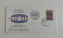 Red Cross, Persia Red Lion And Sun (Iran) , Red Crescent, Spain, 1978, FDC - Sonstige & Ohne Zuordnung