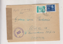 YUGOSLAVIA,1946 STARA PAZOVA  Censored  Cover To Austria - Cartas & Documentos