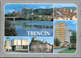 72528367 Trencin Trentschinteplitz Teilansichten Blick Ueber Die Waag Burg Hotel - Slowakije