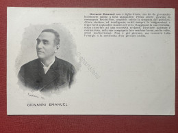 Cartolina Opera Teatro - Giovanni Emanuel - Attore Teatrale - 1900 Ca. - Autres & Non Classés