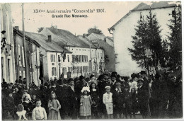 XXVème Anniversaire " Concordia " 1907 Grande Rue Messancy Circulée En 1914 - Messancy