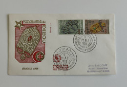 Red Cross, Persia Red Lion And Sun (Iran) , Red Crescent, Morocco, 1969, FDC - Marruecos (1956-...)