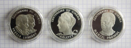 FRANCE : 3 Monnaies 100 Francs ARGENT En Qualité FDC - Cotation : 105 Euros - Vrac - Monnaies