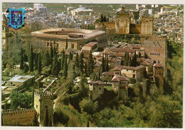Postal Granada. Vista General De La Alhambra Serie 45 No. 71 - Autres & Non Classés