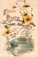 H2499 - Litho Präge Glückwunschkarte Pfingsten - Minden - Pentecostés
