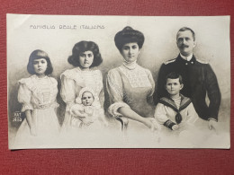Cartolina Commemorativa - Famiglia Reale Italiana - 1910 Ca. - Zonder Classificatie