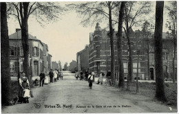 Virton St-Mard Avenue De La Gare Et Rue De La Station Circulée En 1915 - Virton