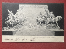 Cartolina - Altorilievo Del Monumento Ad Amedeo Di Savoia,  Duca D'Aosta -  1902 - Other & Unclassified