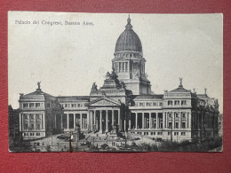 Cartolina - Palacio Del Congreso - Buenos Aires - 1910 Ca. - Unclassified