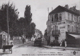 CPSM CHAVILLE  92 - Le Puits Sans Vin La Rue De L'église - Pub - Chaville