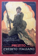 Cartolina WWI - Prestito Nazionale - Credito Italiano - 1916 Ca. - Sonstige & Ohne Zuordnung