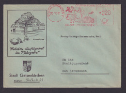 Bund Gelsenkirchen Dienstsache Brief Pferdesport Motiv SST Galopp U.Trabrennbahn - Cartas & Documentos