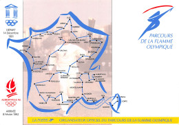 73-ALBERTVILLE 92 PARCOURS DE LA FLAMME OLYMPIQUE-N°T2672-B/0175 - Albertville
