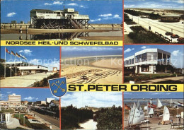 72527588 St Peter-Ording Strand Restaurant Wellenbad Promenade Strandsegeln Nord - St. Peter-Ording