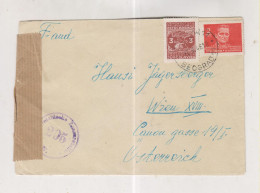 YUGOSLAVIA,1946 BEOGRAD  Censored  Cover To Austria - Lettres & Documents