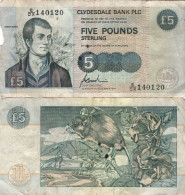 Scotland / 5 Pounds / 1996 / P-218(c) / VF - 5 Pounds