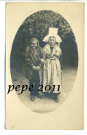 Carte Photo Originale - 79 Deux-Sèvres - THOUARS - Enfants (Garçon Et Fille) En Costumes Régionaux - Photo P. Dupitier - Thouars