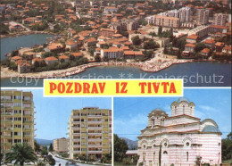 72526922 Tivat Fliegeraufnahme Mit Strand Montenegro - Montenegro