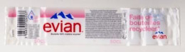 Étiquette D'eau Minérale " EVIAN 50cl " Bouteille Recyclée _Ee64 - Altri & Non Classificati