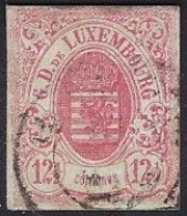 Luxembourg - Luxemburg - Timbre - Armoiries  1859    12,5c.   °   Michel 7   VC. 200,- - 1859-1880 Wappen & Heraldik