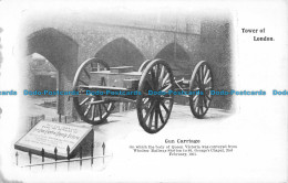 R056140 Tower Of London. Gun Carriage. Wellington - Autres & Non Classés