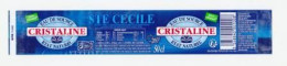 Étiquette D'eau De Source " CRISTALINE - Source STE CECILE " 84290 Cairanne - 50cl _Ee022 - Autres & Non Classés