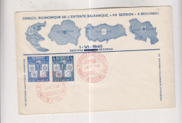 YUGOSLAVIA,1940 BEOGRAD FDC Cover - Brieven En Documenten