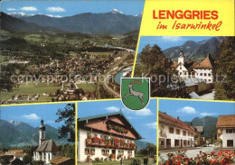 72526509 Lenggries Kirche Panorama Lenggries - Lenggries