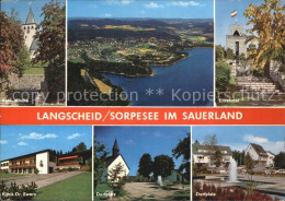 72526274 Langscheid Sorpesee Kath Kirche Fliegeraufnahme Ehrenmal Klinik Dr Ewer - Sundern