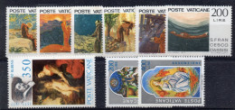 EDY1011 - VATICANO 1977 ,  Serie N. 616/617 + 618/619 + 632 ***  MNH - Unused Stamps