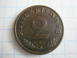 Germany 2 Reichspfennig 1939 A - 2 Reichspfennig