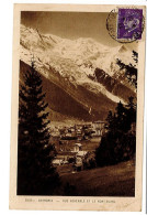 CHAMONIX VUE GENERALE ET LE MONT BLANC - Chamonix-Mont-Blanc