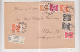 YUGOSLAVIA,1938 ZAGREB Registered Cover To Austria - Briefe U. Dokumente