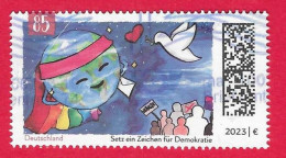 BRD 2023  Mi.Nr. 3769 , Setz Ein Zeichen Für Demokratie - Nassklebend - Gestempelt / Fine Used / (o) - Used Stamps