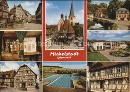 72525589 Michelstadt Fachwerkhaeuser Kirche Schwimmbad Michelstadt - Michelstadt