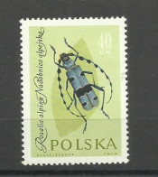 POLAND  1961 - INSECTS,  MNH - Ongebruikt