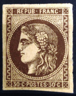 FRANCE                           N° 47                     NEUF*               Cote : 500 € - 1870 Emission De Bordeaux