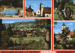 72525162 Lenzkirch Schwimmbad Kirche Wasserrad Panorama Lenzkirch - Other & Unclassified