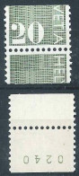 Ziffer 483RII, 20 Rp.grün  (verschnitten Mit Rs K-Nr.)       1970 - Neufs