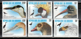 BURUNDI 1076-81  ** MNH – Vogels – Oiseaux - Birds 1996 - Unused Stamps