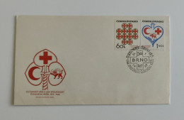 Red Cross, Persia Red Lion And Sun (Iran) , Red Crescent, Czech, Slovakia, Czechoslovakia, 1969, FDC - Autres & Non Classés