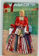 10713511 - Typen Kloeppeln Frau Verkauft Stoffe  Beruf - Costumes